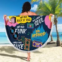 Music That Makes Us Proud African Beach Blanket Black People - Wonder Print Shop