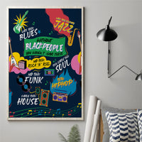 Music That Makes Us Proud African Canvas Wall Art Black People - Wonder Print Shop