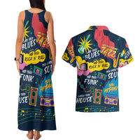 Music That Makes Us Proud African Couples Matching Tank Maxi Dress and Hawaiian Shirt Black People - Wonder Print Shop