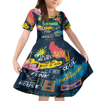 Music That Makes Us Proud African Family Matching Off Shoulder Long Sleeve Dress and Hawaiian Shirt Black People - Wonder Print Shop