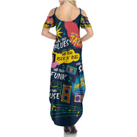 Music That Makes Us Proud African Family Matching Summer Maxi Dress and Hawaiian Shirt Black People - Wonder Print Shop