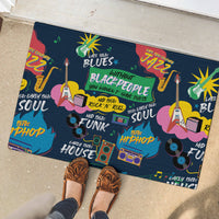 Music That Makes Us Proud African Rubber Doormat Black People - Wonder Print Shop