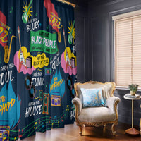 Music That Makes Us Proud African Window Curtain Black People - Wonder Print Shop