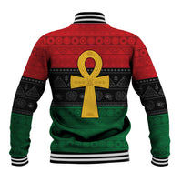Pan African Ankh Baseball Jacket Egyptian Cross - Wonder Print Shop
