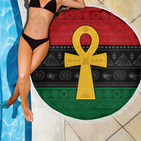 Pan African Ankh Beach Blanket Egyptian Cross - Wonder Print Shop