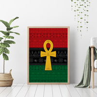 Pan African Ankh Canvas Wall Art Egyptian Cross - Wonder Print Shop