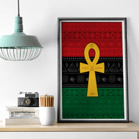 Pan African Ankh Canvas Wall Art Egyptian Cross - Wonder Print Shop