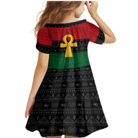 Pan African Ankh Family Matching Mermaid Dress and Hawaiian Shirt Egyptian Cross - Wonder Print Shop