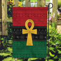 Pan African Ankh Garden Flag Egyptian Cross - Wonder Print Shop