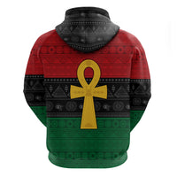 Pan African Ankh Hoodie Egyptian Cross - Wonder Print Shop
