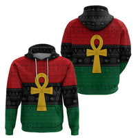 Pan African Ankh Hoodie Egyptian Cross - Wonder Print Shop