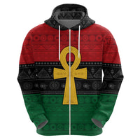 Pan African Ankh Hoodie Egyptian Cross - Wonder Print Shop