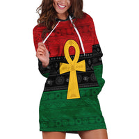 Pan African Ankh Hoodie Dress Egyptian Cross - Wonder Print Shop