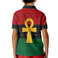 Pan African Ankh Kid Polo Shirt Egyptian Cross - Wonder Print Shop