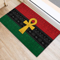 Pan African Ankh Rubber Doormat Egyptian Cross - Wonder Print Shop