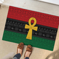 Pan African Ankh Rubber Doormat Egyptian Cross - Wonder Print Shop