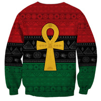 Pan African Ankh Sweatshirt Egyptian Cross - Wonder Print Shop
