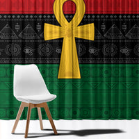 Pan African Ankh Window Curtain Egyptian Cross - Wonder Print Shop