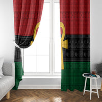 Pan African Ankh Window Curtain Egyptian Cross - Wonder Print Shop