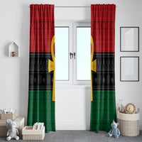 Pan African Ankh Window Curtain Egyptian Cross - Wonder Print Shop