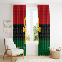 Pan African Ankh Window Curtain Egyptian Cross - Wonder Print Shop
