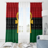 Pan African Ankh Window Curtain Egyptian Cross - Wonder Print Shop
