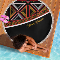 Personalized Bamenda African Beach Blanket Atoghu Cameroon Print - Wonder Print Shop