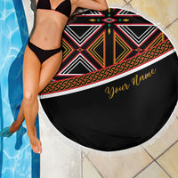Personalized Bamenda African Beach Blanket Atoghu Cameroon Print - Wonder Print Shop