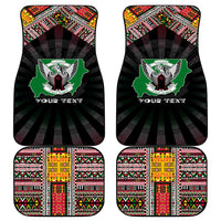 Sudan Roots Car Mats African Map in Fingerprint and Tribal Colors