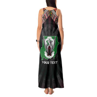Personalized Sudan Roots Tank Maxi Dress African Map in Fingerprint and Tribal Colors