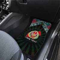Djibouti Roots Car Mats African Map in Fingerprint and Tribal Colors