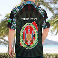 Personalized Djibouti Roots Hawaiian Shirt African Map in Fingerprint and Tribal Colors