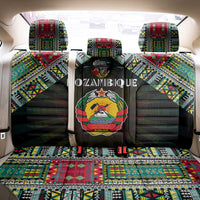 Mozambique Roots Back Car Seat Cover African Map in Fingerprint and Tribal Colors