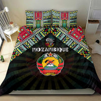 Mozambique Roots Bedding Set African Map in Fingerprint and Tribal Colors