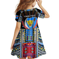 Personalized DR Congo Roots Family Matching Long Sleeve Bodycon Dress and Hawaiian Shirt African Map in Fingerprint and Tribal Colors