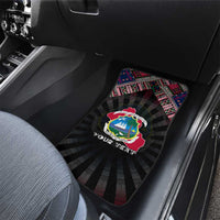 Liberia Roots Car Mats African Map in Fingerprint and Tribal Colors