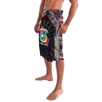 Personalized Liberia Roots Lavalava African Map in Fingerprint and Tribal Colors