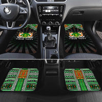 Niger Roots Car Mats African Map in Fingerprint and Tribal Colors