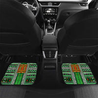 Niger Roots Car Mats African Map in Fingerprint and Tribal Colors