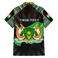 Personalized Niger Roots Hawaiian Shirt African Map in Fingerprint and Tribal Colors