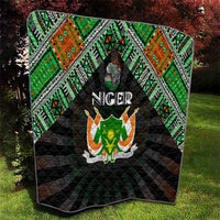 Niger Roots Quilt African Map in Fingerprint and Tribal Colors
