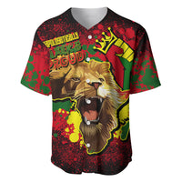 Unapologetically Black and Proud Baseball Jersey Africa Map with Lion - Wonder Print Shop