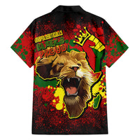 Unapologetically Black and Proud Family Matching Tank Maxi Dress and Hawaiian Shirt Africa Map with Lion - Wonder Print Shop