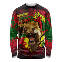 Unapologetically Black and Proud Long Sleeve Shirt Africa Map with Lion - Wonder Print Shop