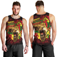 Unapologetically Black and Proud Men Tank Top Africa Map with Lion - Wonder Print Shop
