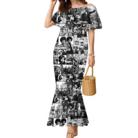 African Family Matching Mermaid Dress and Hawaiian Shirt Black Power Images - Wonder Print Shop