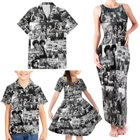 African Family Matching Tank Maxi Dress and Hawaiian Shirt Black Power Images - Wonder Print Shop