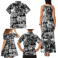 African Family Matching Tank Maxi Dress and Hawaiian Shirt Black Power Images - Wonder Print Shop