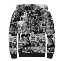 African Sherpa Hoodie Black Power Images - Wonder Print Shop