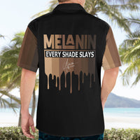 Every Shade Slays Melanin Hawaiian Shirt African Signature - Wonder Print Shop
